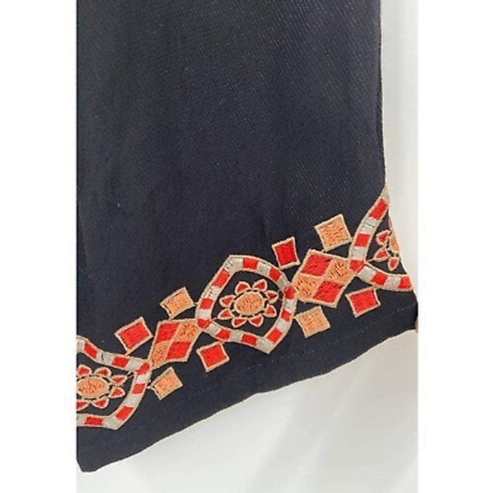 The Wallflower Black Embroidered Boho Crop Top XS Festival Indie Cottagecore - Picture 10 of 12